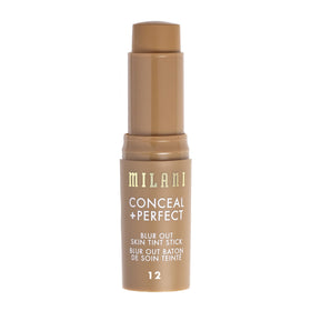 Milani Conceal + Perfect stick with cap open revealing product bullet for easy application