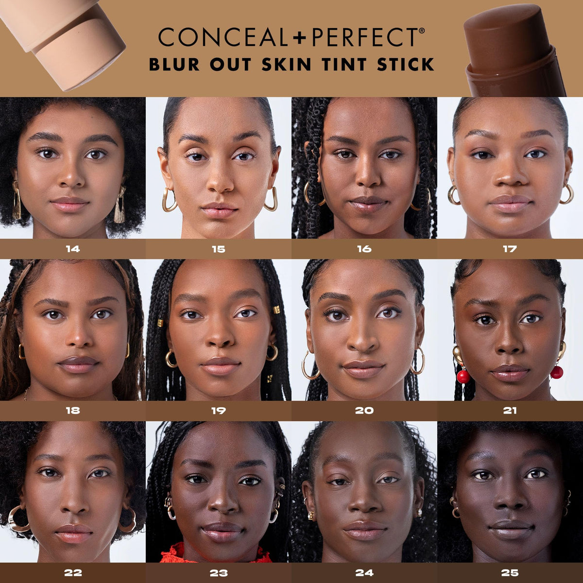 Milani stick held in hand applying to cheek demonstrating fast, on-the-go tinting convenience