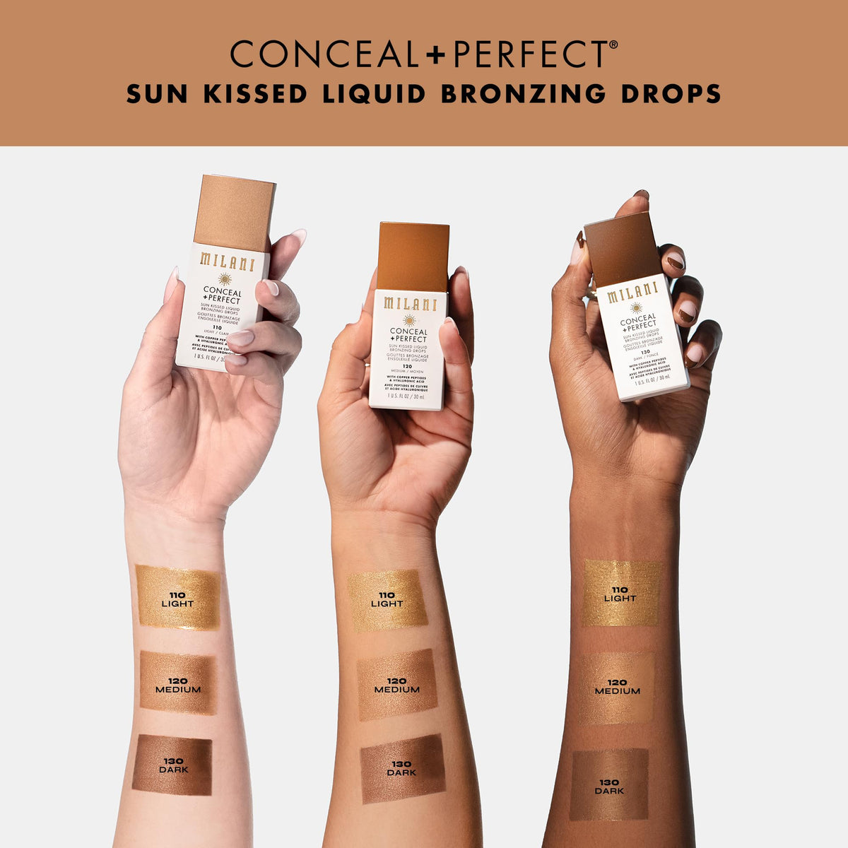 Milani Sun Kiss lifestyle outdoor model wearing bronzer showing sun-kissed radiance appeal