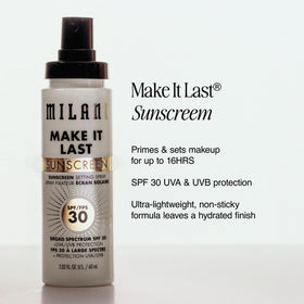 Milani spray nozzle close-up for precise, even mist delivery benefit