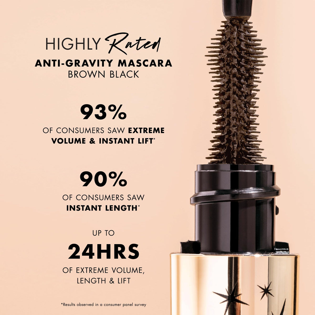 Milani wand texture swatch demonstrating smooth, clump-free application