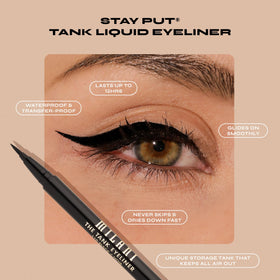 Milani close-up of applicator tip for precise, no-skip lining
