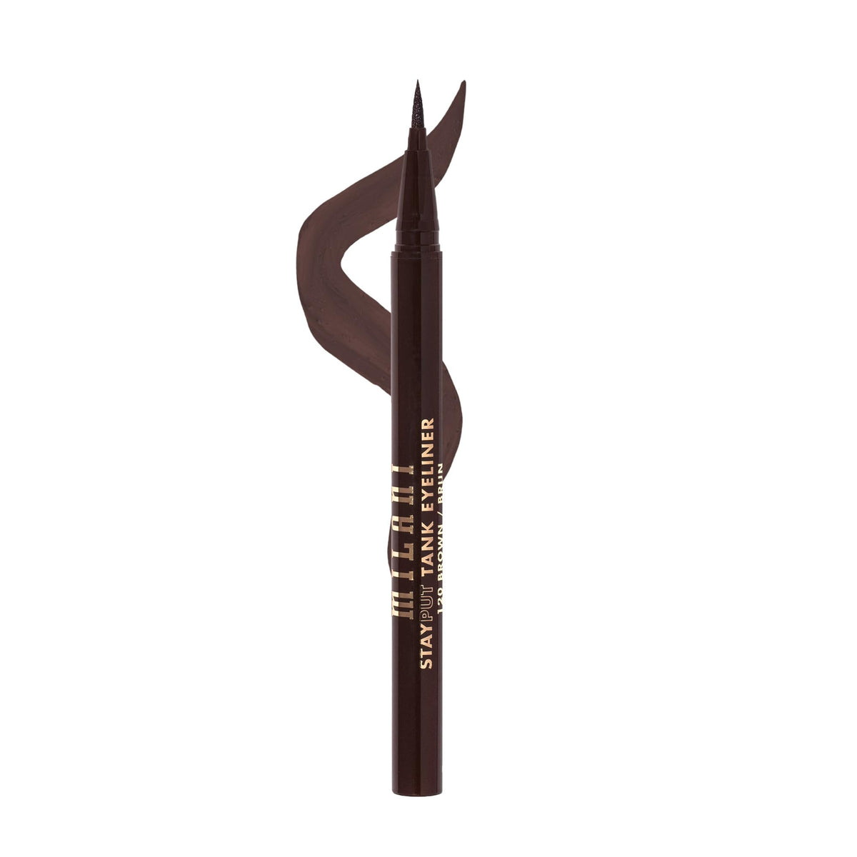 Milani The Tank front packaging showing pen and shade 120 brown benefit precision