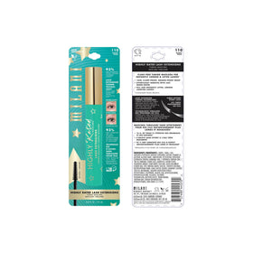 Model applying Milani tubing mascara demonstrating lifted, separated lashes