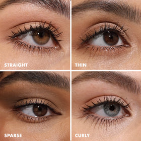 Milani tubing mascara wand brush close-up for precise application and lift