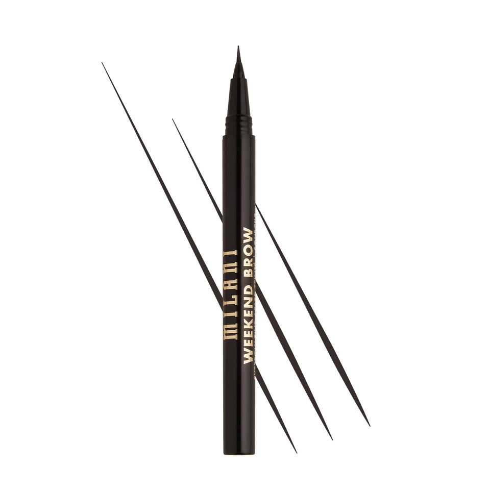 Milani Weekend Brow front packaging shows product and shade, clear labeling and benefit