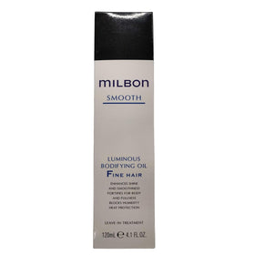 Milbon pump dispensing lightweight oil texture for quick absorption and shine