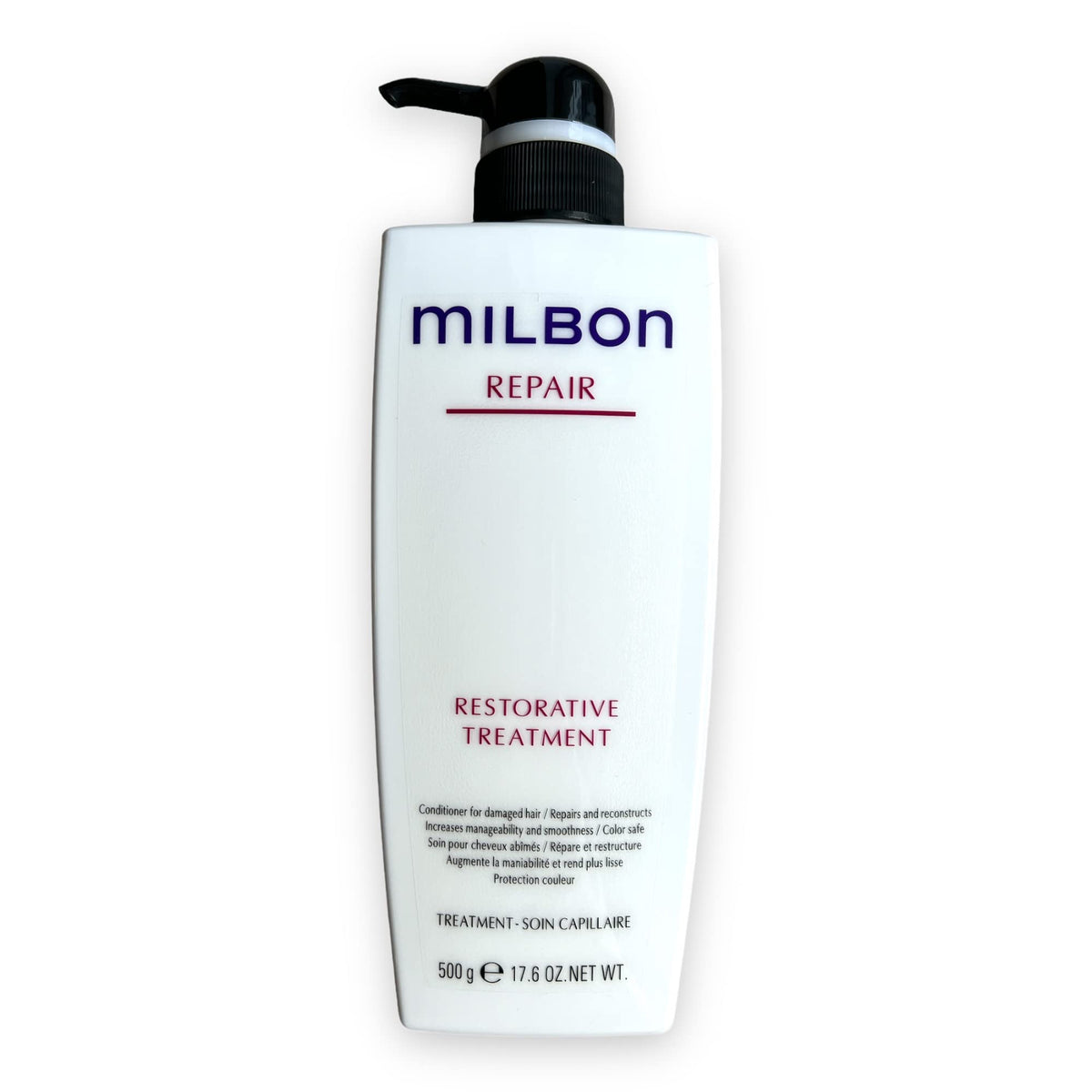 Milbon conditioner cream texture close-up demonstrating rich formula for smoothing