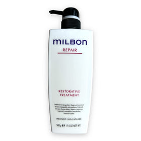 Milbon conditioner cream texture close-up demonstrating rich formula for smoothing
