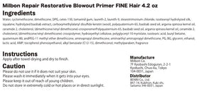 Milbon before-and-after blowout on fine hair showing smoother finish and enhanced volume