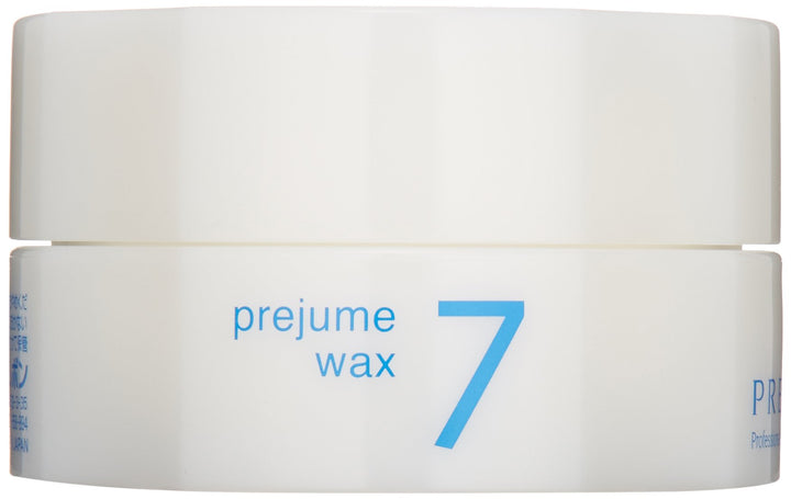 Milbon Prejume Wax 7 Spikes front tub showing label and compact size for travel