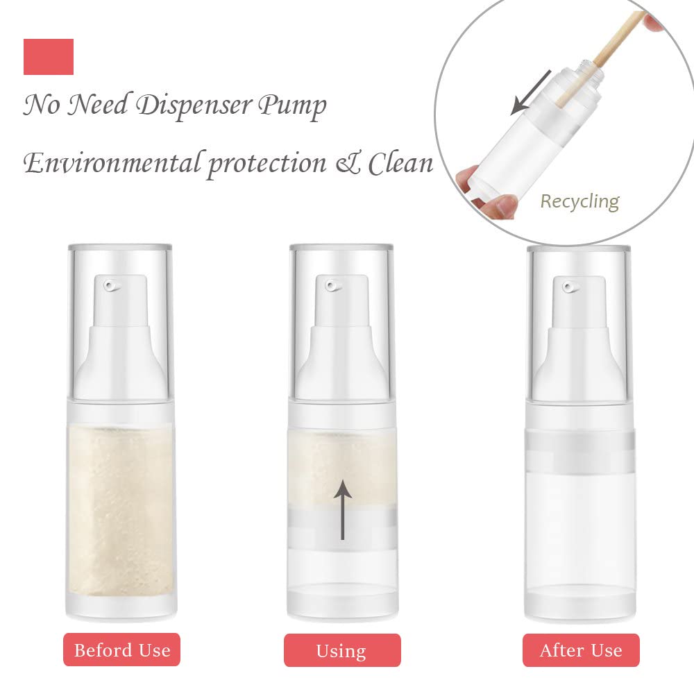 MILD EAST pump dispensing serum demonstrating controlled, airless dosage