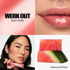 Milk Cooling Water Jelly Tint applied on lips showing bold red color and long-lasting wear