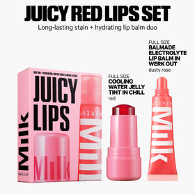 Milk Makeup Balmade Electrolyte Lip Balm close-up tube showing glossy finish and hydration