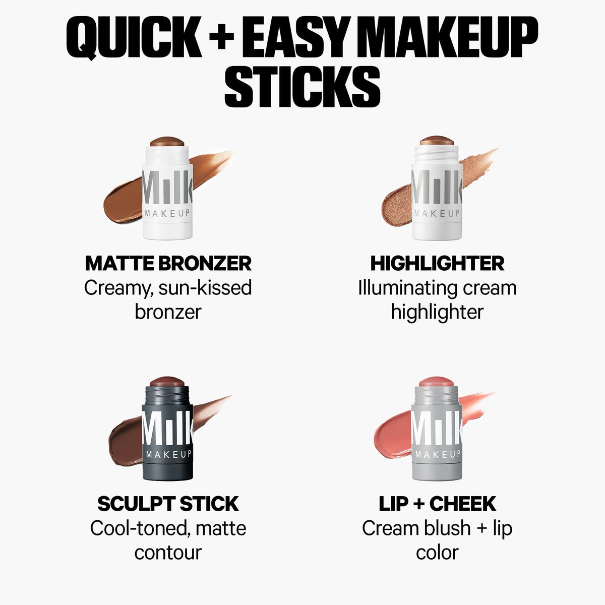Milk Makeup contour applied to cheek showing natural shadowing and lifted cheek definition