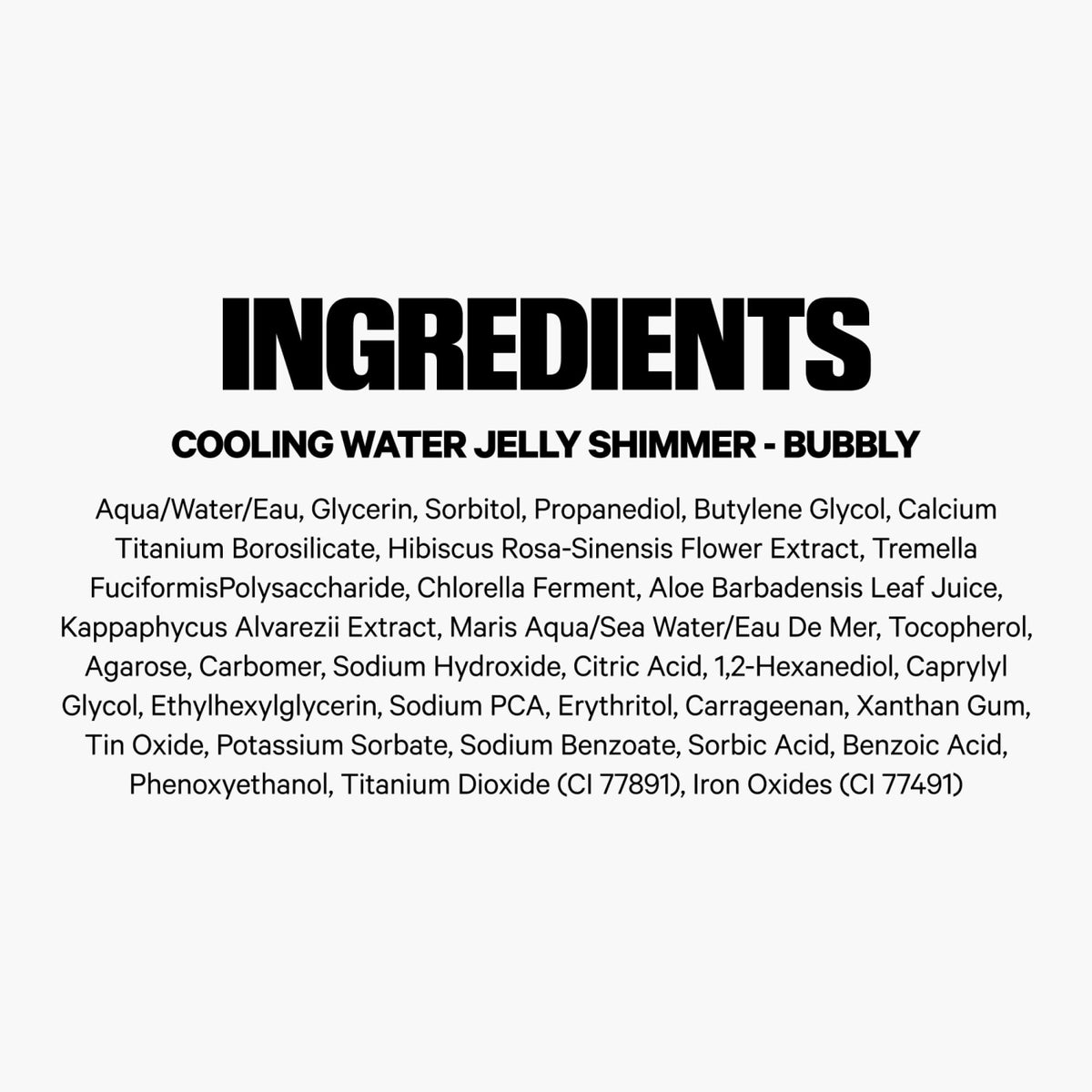 Milk Makeup packaging label close-up showing clean, vegan ingredients and shade name