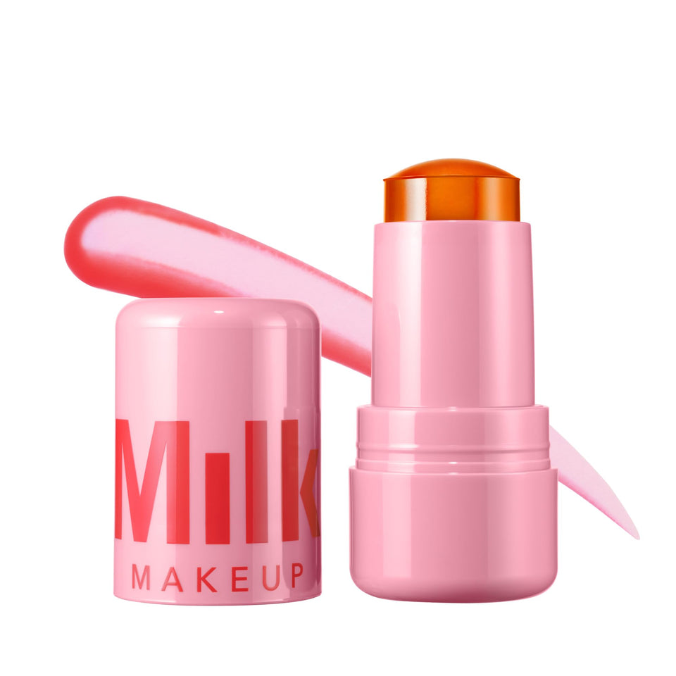 Milk Makeup front packaging showing fizz soft peach tint and benefits