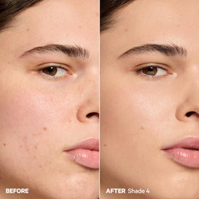 Milk Makeup application with fingertips showcasing smooth blending and hydration