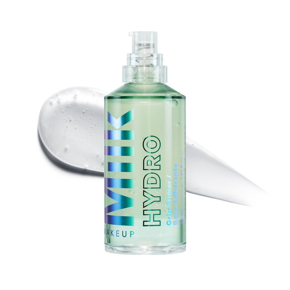 Milk Makeup front packaging showing clean primer bottle and branding benefit