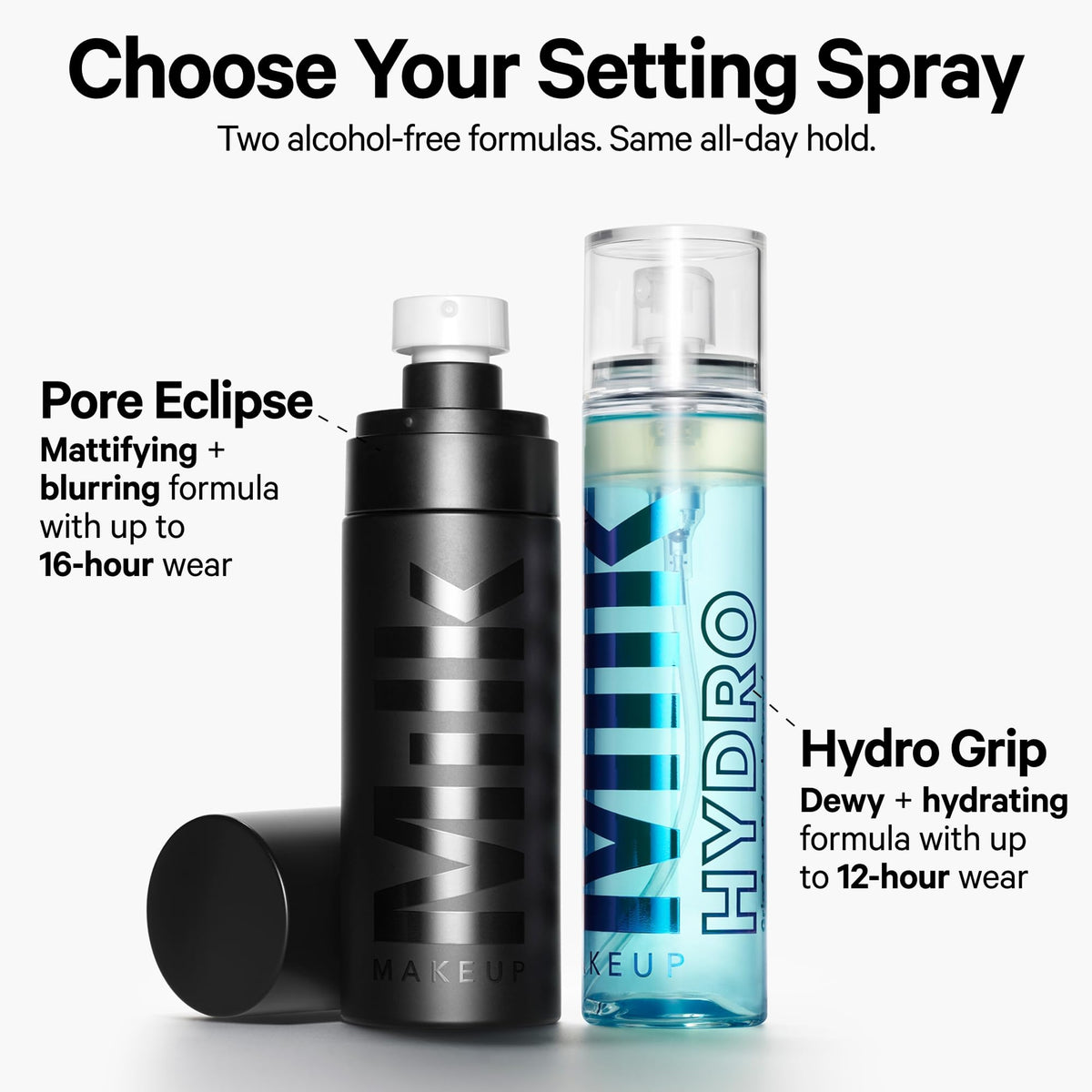 Milk Makeup bottle styled in a makeup bag for on-the-go touch-ups and convenience