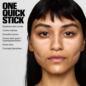 Milk Makeup close-up of stick tip texture, demonstrating smooth glide and precise application