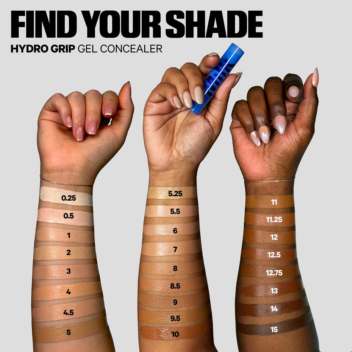 Milk Makeup swatch of gel-to-cream texture on skin, showing hydrating dewy finish