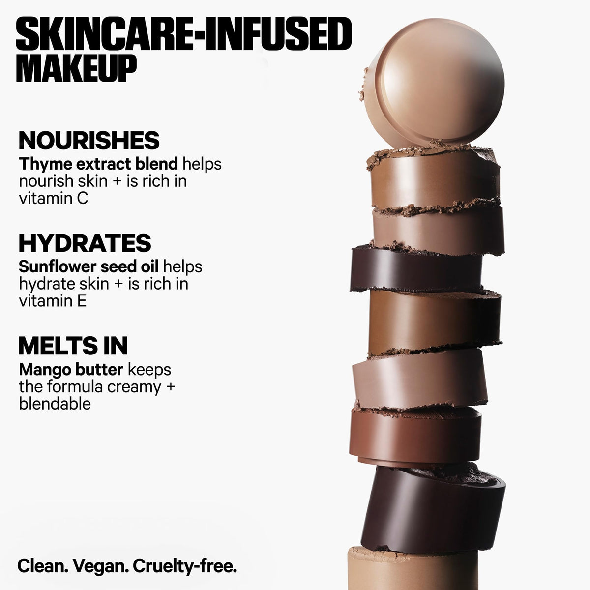 Milk Makeup sculpt stick held in hand demonstrating travel-friendly size and precise control