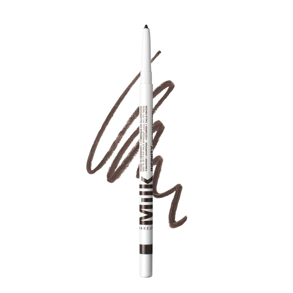 Milk Makeup Infinity eyeliner front packaging showing twist-up design and shade