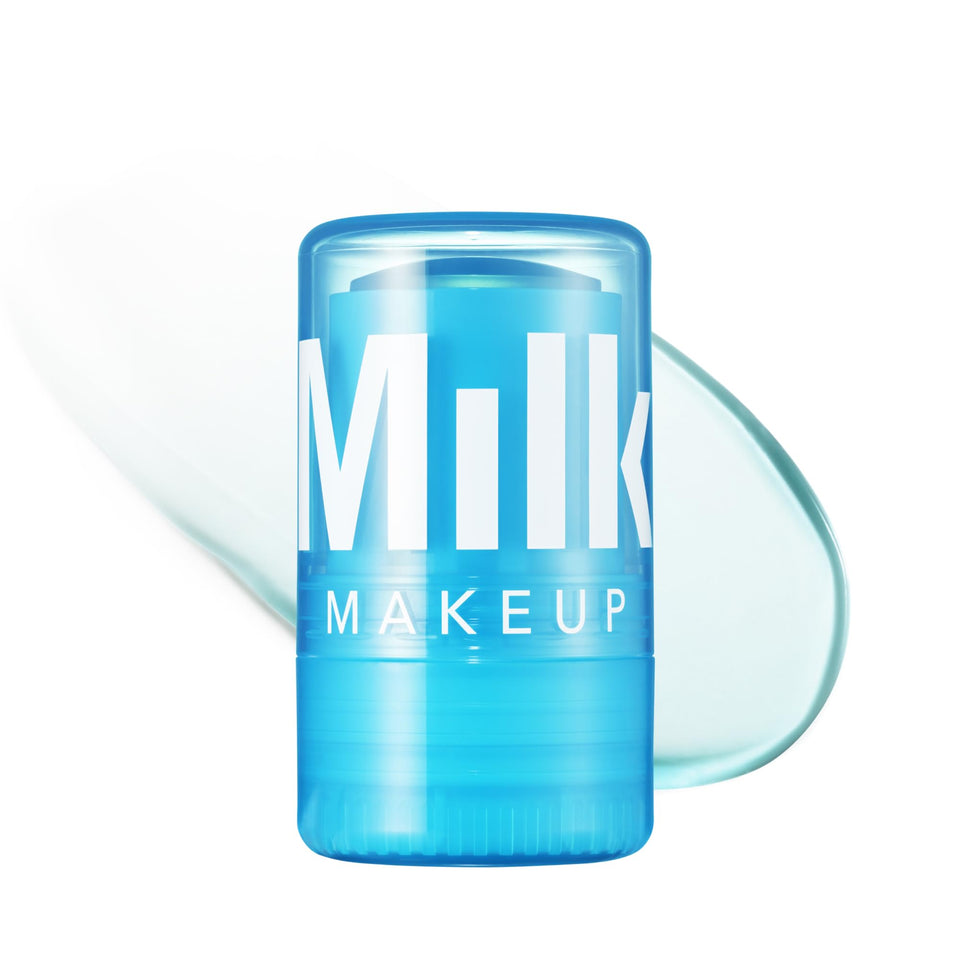 Milk Makeup cooling water jelly stick front packaging shows compact travel-ready design and benefit