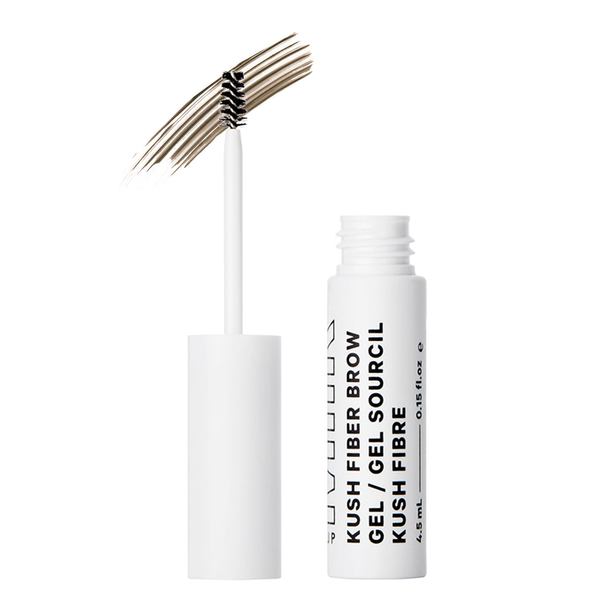 Milk Makeup KUSH Fiber Brow Gel front packaging showing product and shade