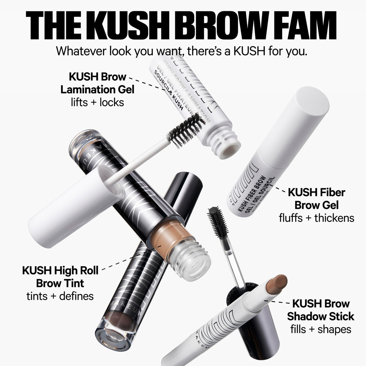 Milk Makeup KUSH on vanity setting showing easy daily application advantage
