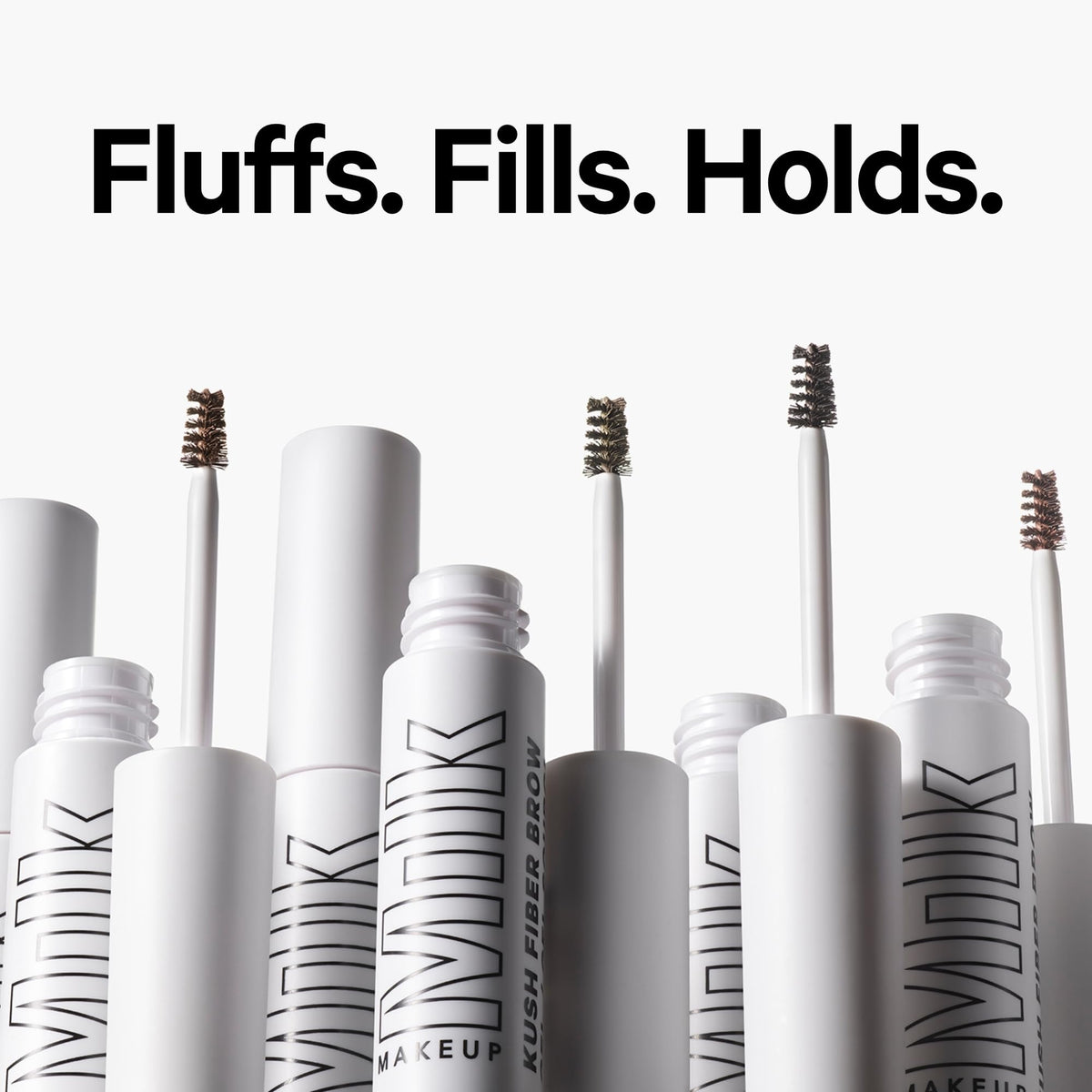 Milk Makeup close-up texture showing heart-shaped fibers to increase brow fullness