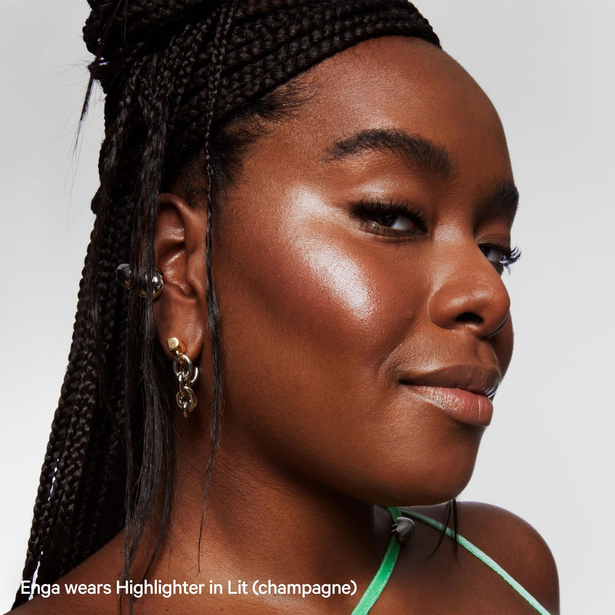 Milk Makeup Lit on vanity with brushes, lifestyle scene inspiring daily use