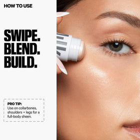 Milk Makeup Lit protective disk removed from open packaging, clear first-use guidance