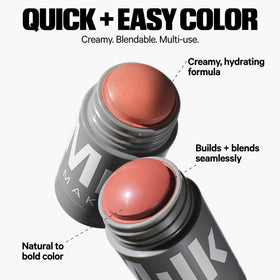 Milk Makeup mini trio flatlay open to display each product and travel convenience