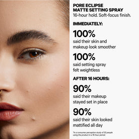 Milk Makeup nozzle close-up releasing fine mist for even application benefit
