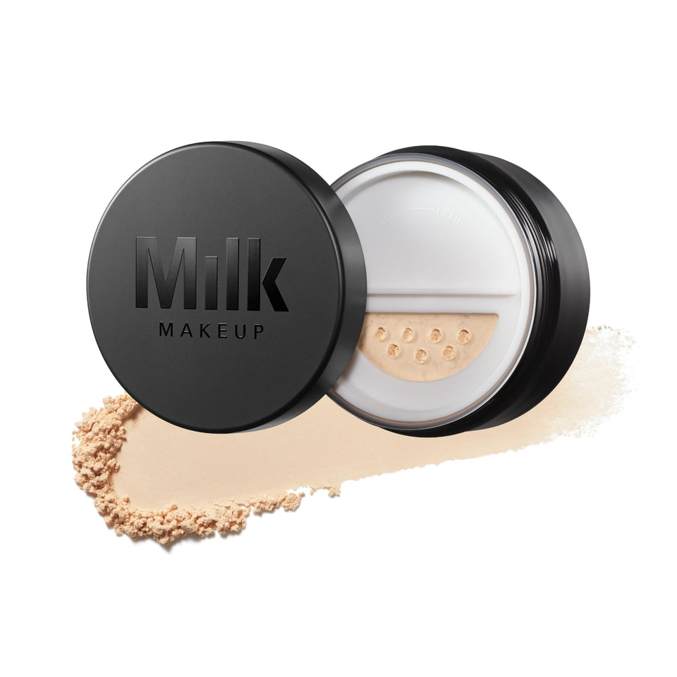 Milk Makeup front packaging showing sleek compact and matte finish benefit