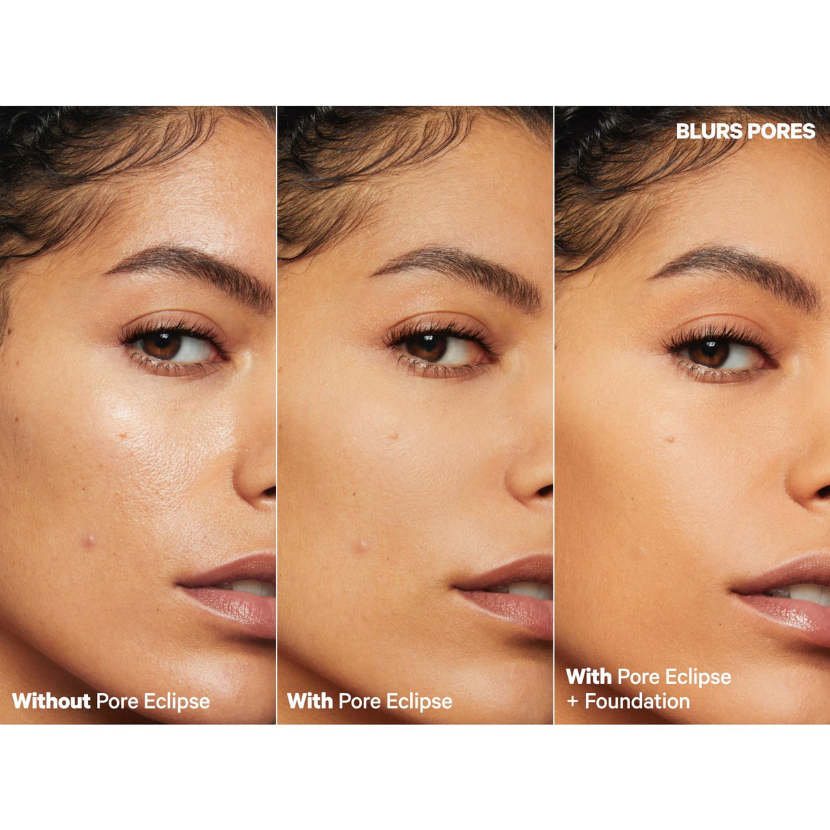 Milk Makeup primer inside a travel makeup bag for on-the-go control