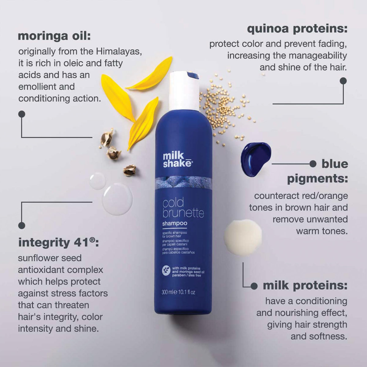 milk_shake creamy blue foam texture demonstrating gentle toning and coverage benefit