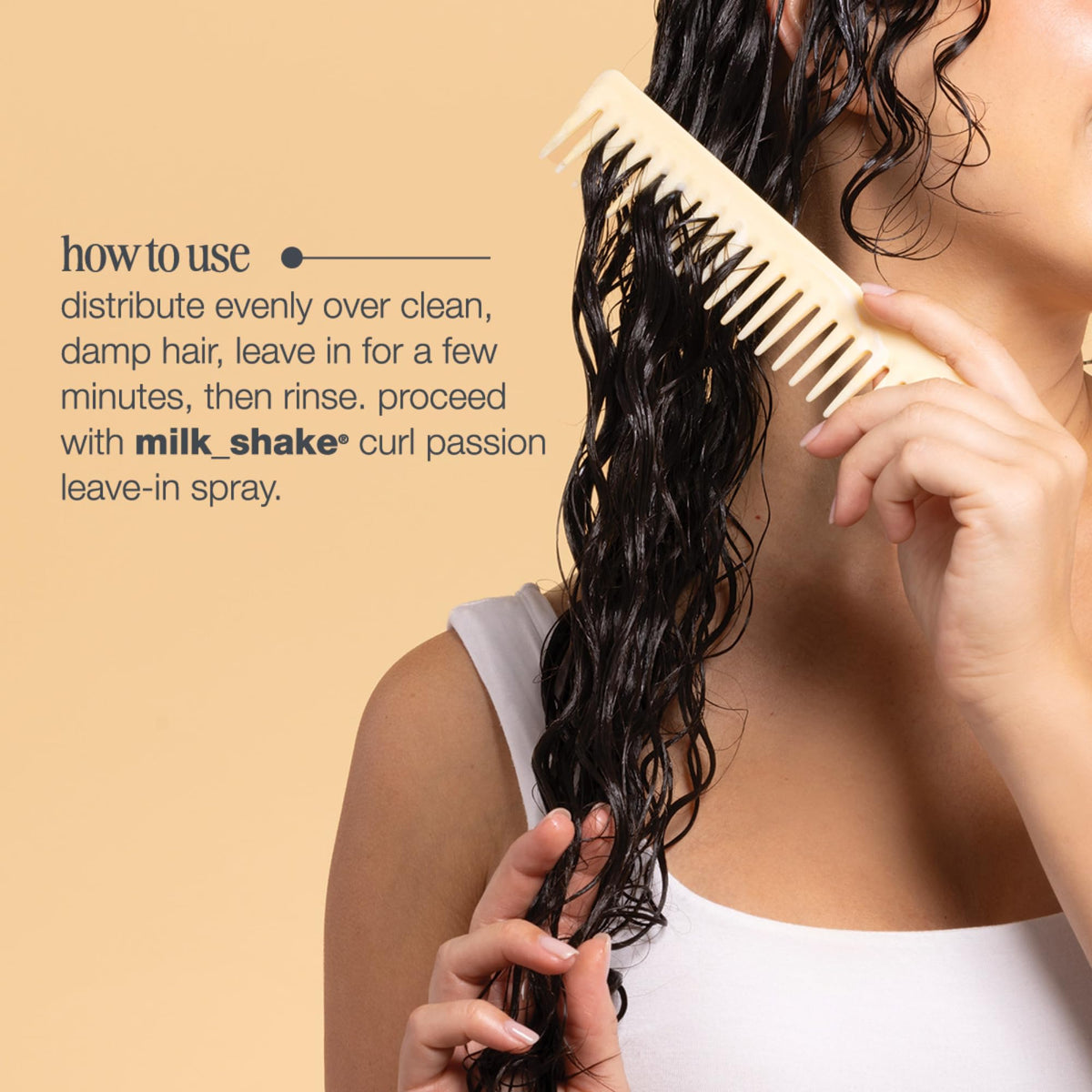 milk_shake conditioner applied in shower demonstrating slip and rinseability