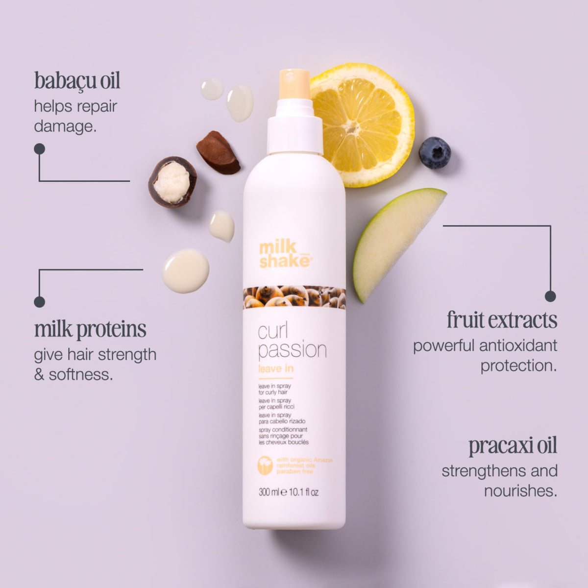 milk_shake fine spray mist on hair displaying light texture and coverage