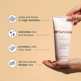 milk_shake label detail highlighting active babassu oil and instructions