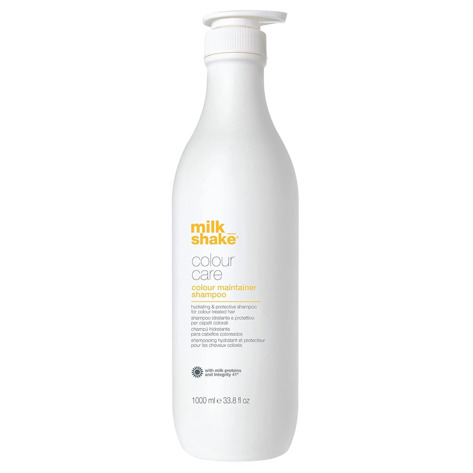 milk_shake front bottle showing label and benefit of color protection