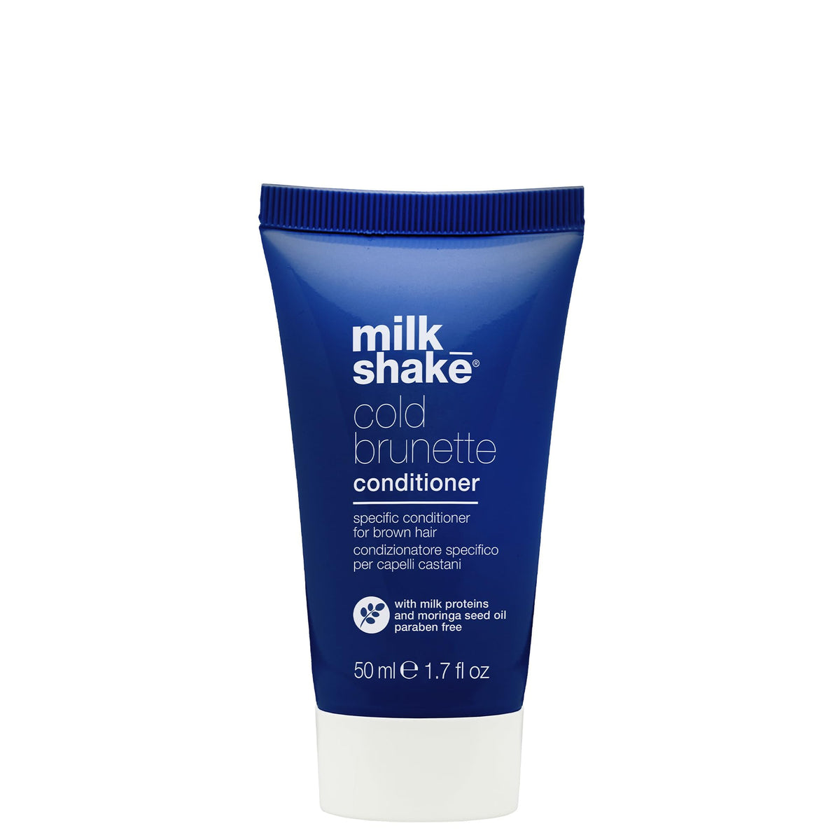 milk_shake front packaging of Cold Brunette Conditioner showing product and benefit
