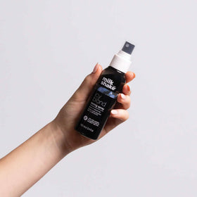 milk_shake applied to platinum hair strand showing instant tone refresh