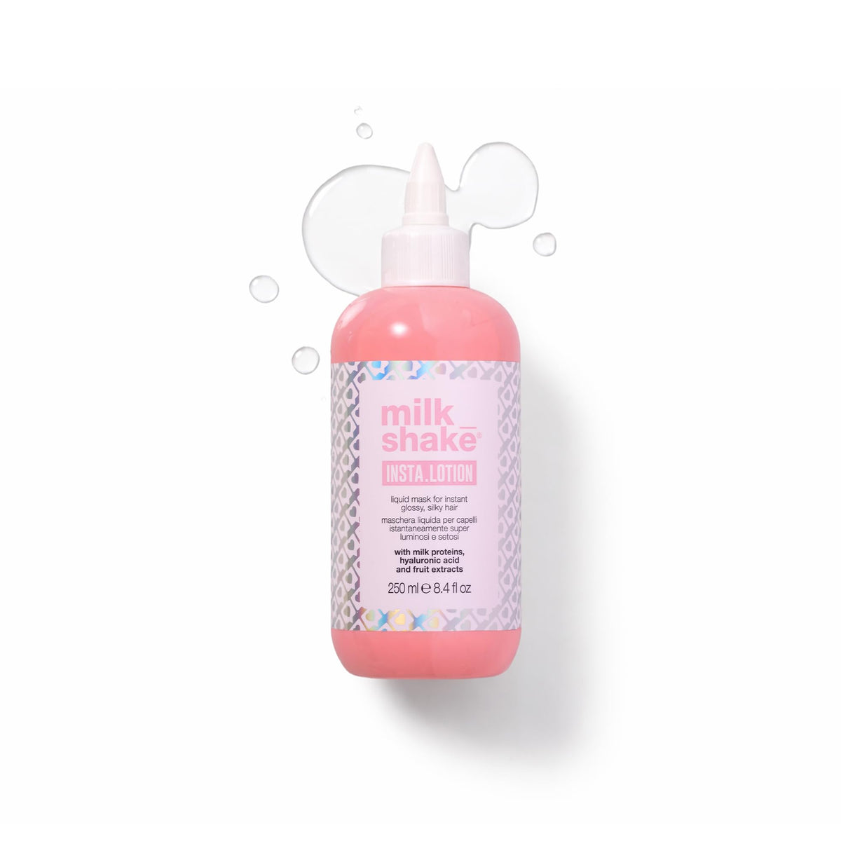milk_shake front packaging showing product and benefit of instant shine