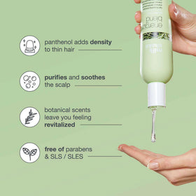 milk_shake label close-up highlighting ingredients for gentle care