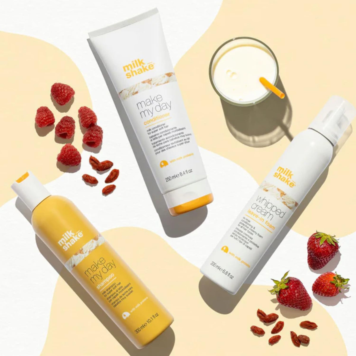 milk_shake Make My Day shampoo lather in hand highlighting creamy texture and softness