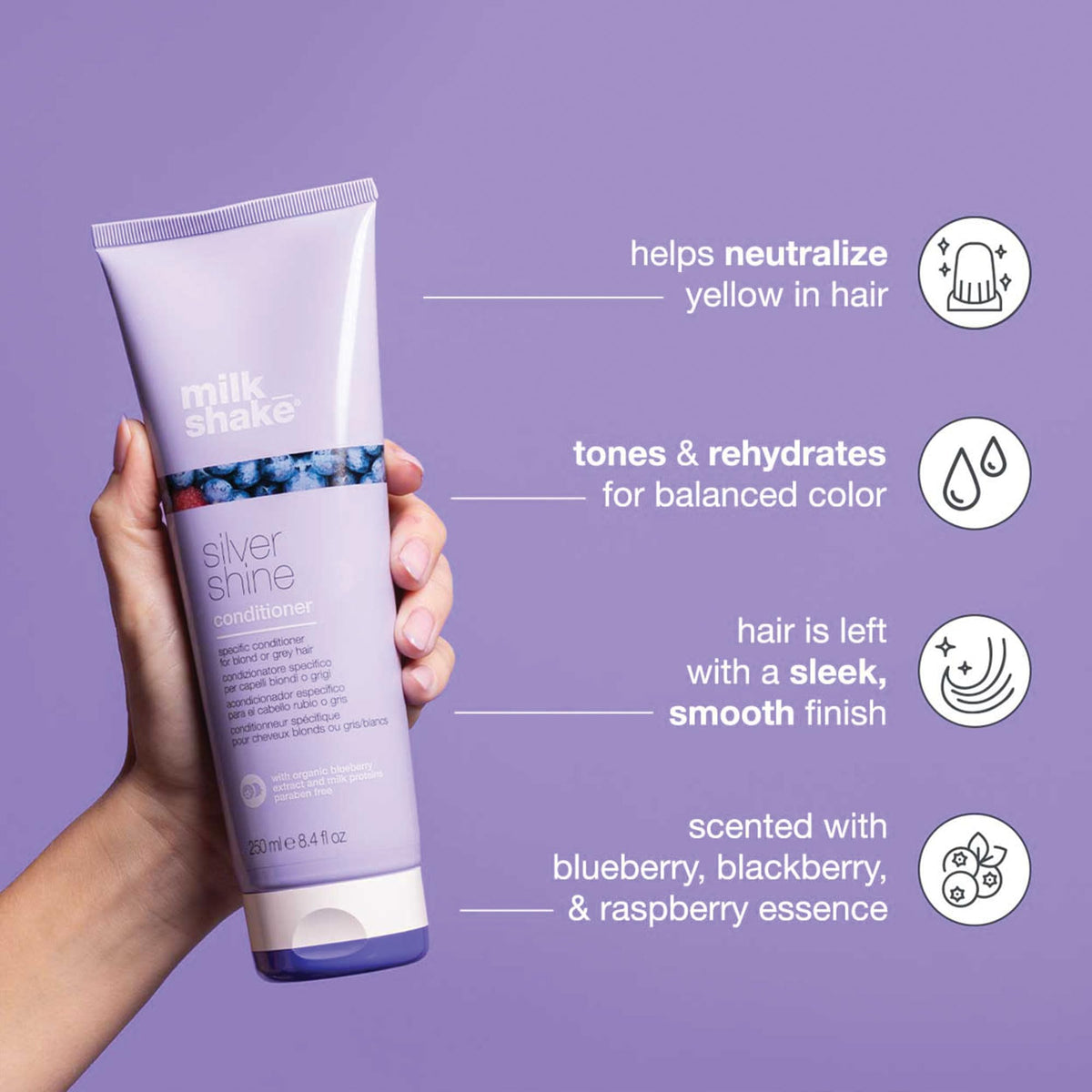 milk_shake label close-up highlighting purple pigment and ingredient benefits