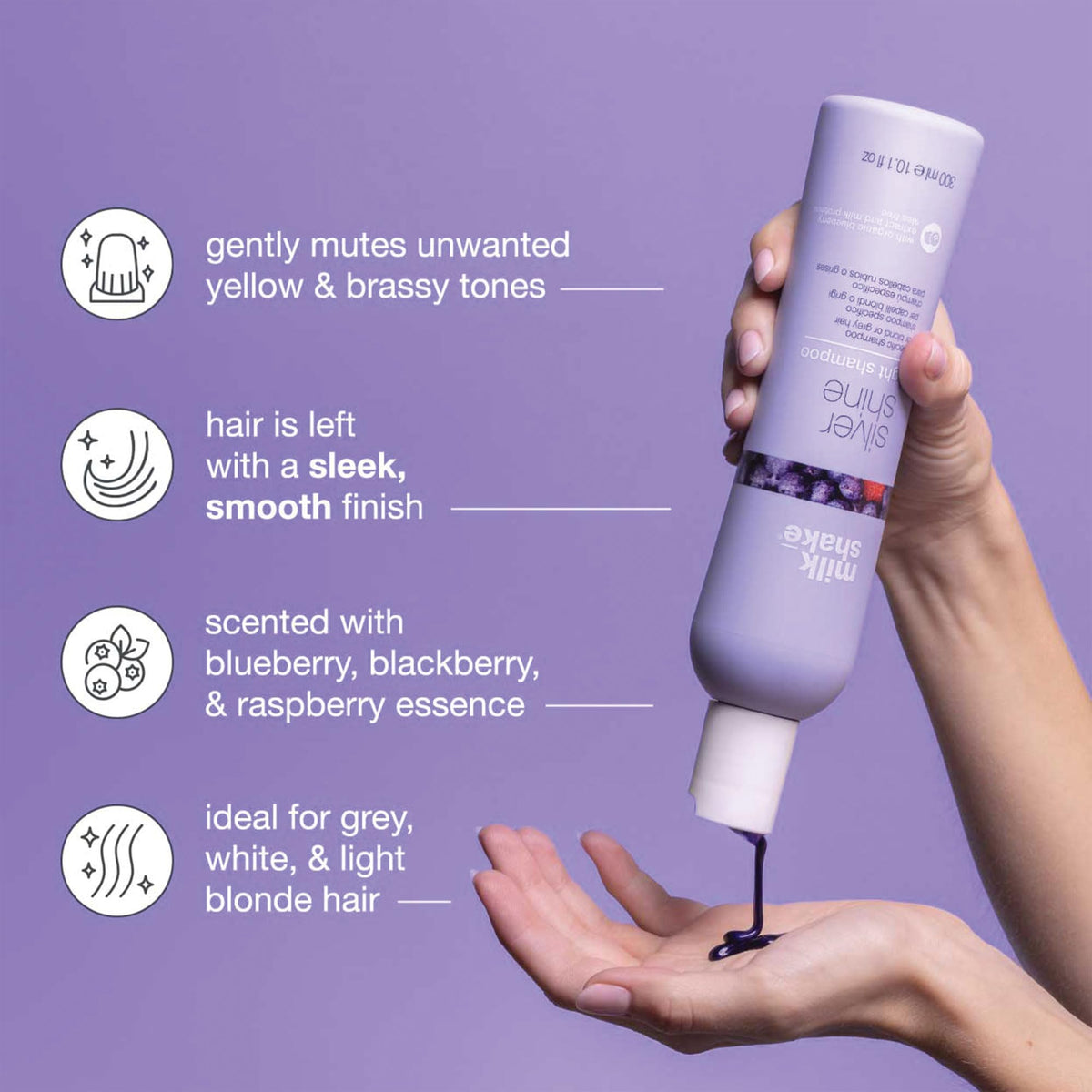 milk_shake shampoo foam texture in hand demonstrating creamy lather and gentle cleanse